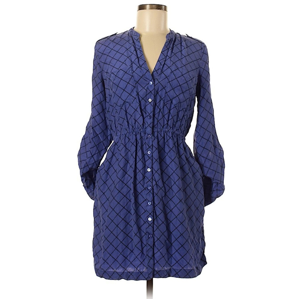 100% Silk Button Romper Dress MD Sunshine & Shadow